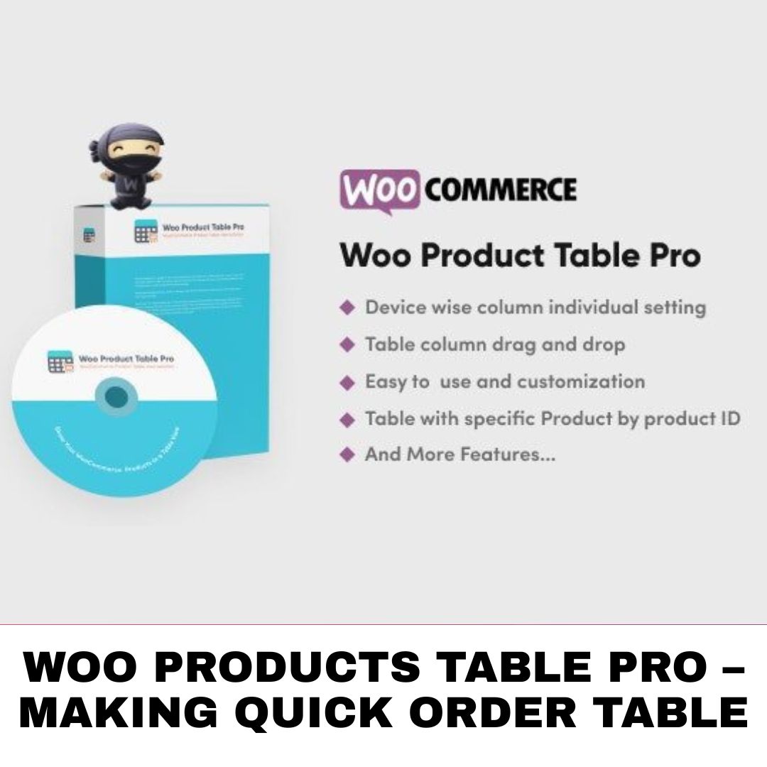Woo Products Table Pro – Making Quick Order Table