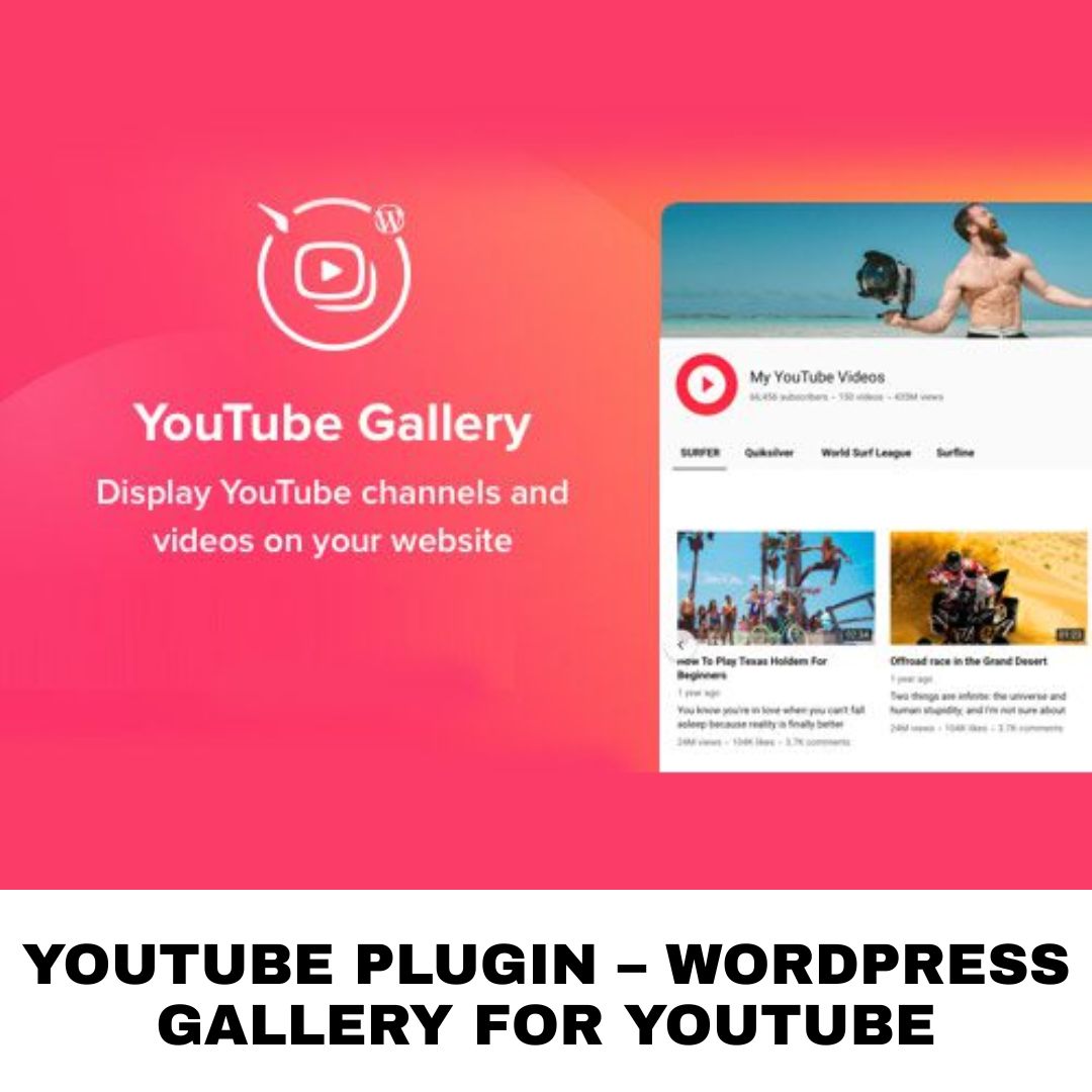 YouTube Plugin – WordPress Gallery for YouTube