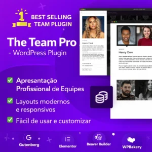The Team Pro - Plugin WordPress para Apresentação de Equipes